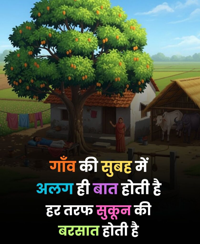 Gaon Ki Sundarta Par Shayari