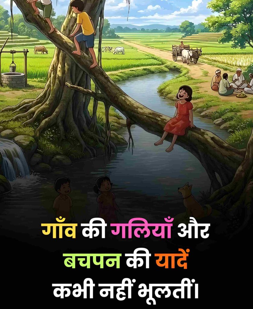 गाँव की याद स्टेटस