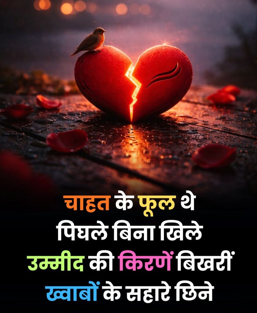 2 line shayari true love broken heart shayari