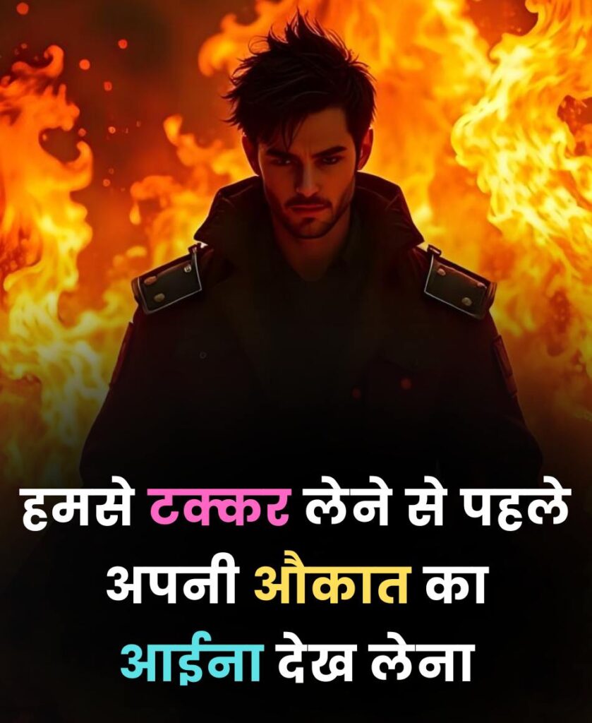 हमसे टक्कर लेने से पहले अपनी औकात का आईना देख लेना