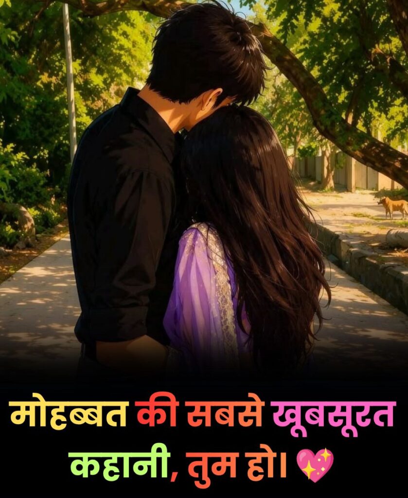 मोहब्बत की सबसे खूबसूरत कहानी तुम हो
